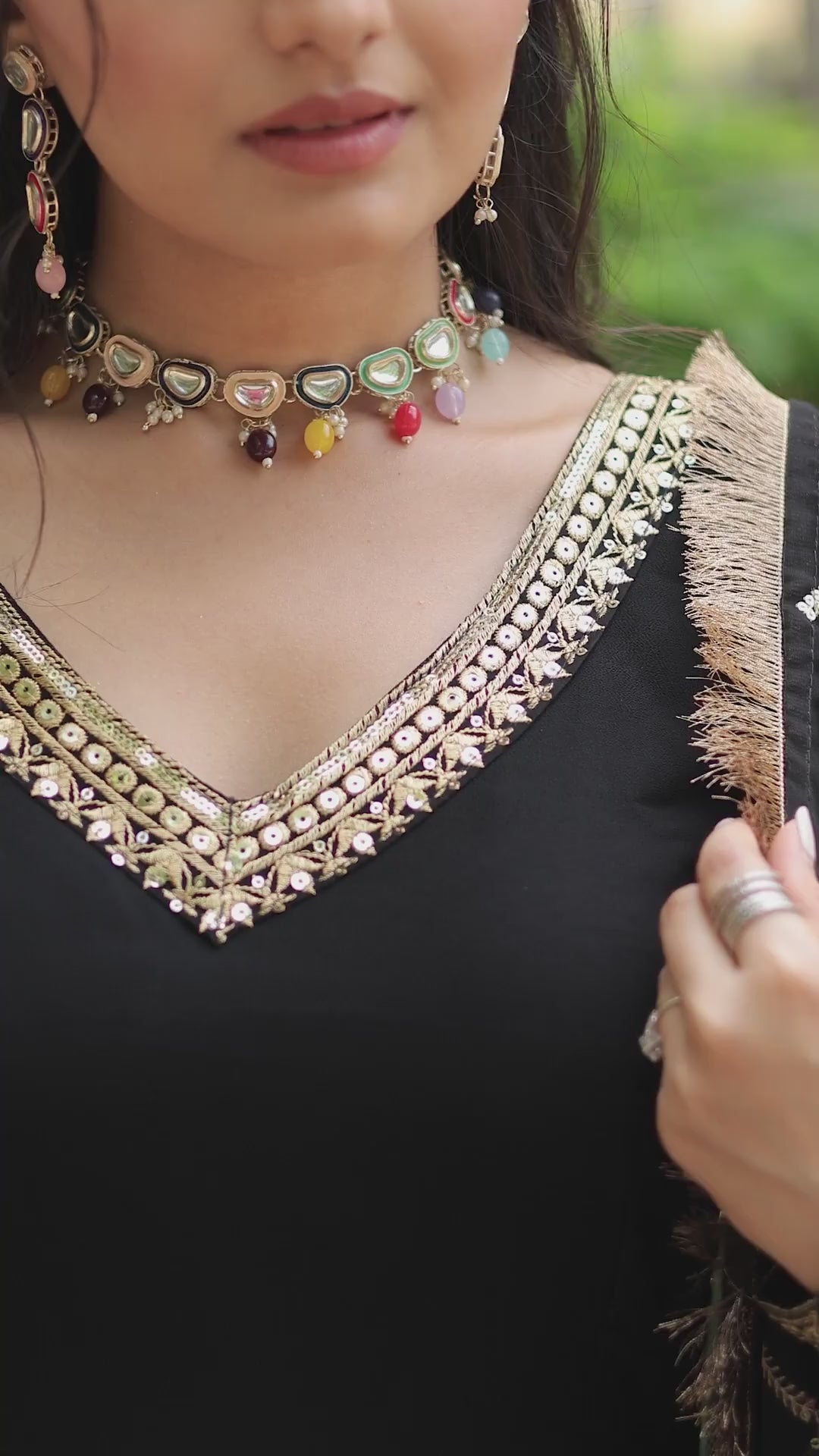 Premium Embroidered Gown with Dupatta - Wedding Outfit