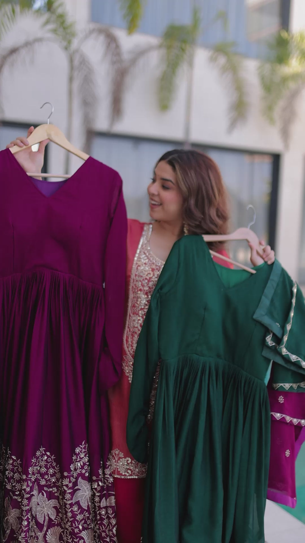 Readymade Designer Gown with Dupatta for Women - Party Wear Dress