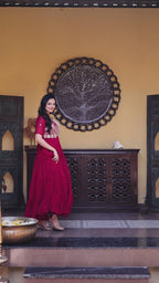 Premium Designer Embroidered Gown | Traditional Outfit
