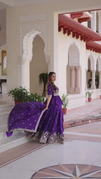Premium Sequins Embroidered Readymade Lehenga Choli Set
